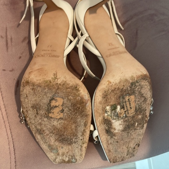 Jimmy Choo Meira 85 Latte Heels - Picture 8 of 8